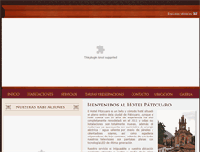 Tablet Screenshot of hotelpatzcuaro.com.mx